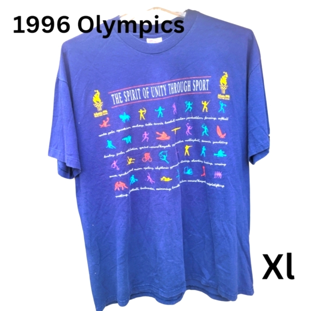 Vintage 90's Olypmics T-shirt Mens size large